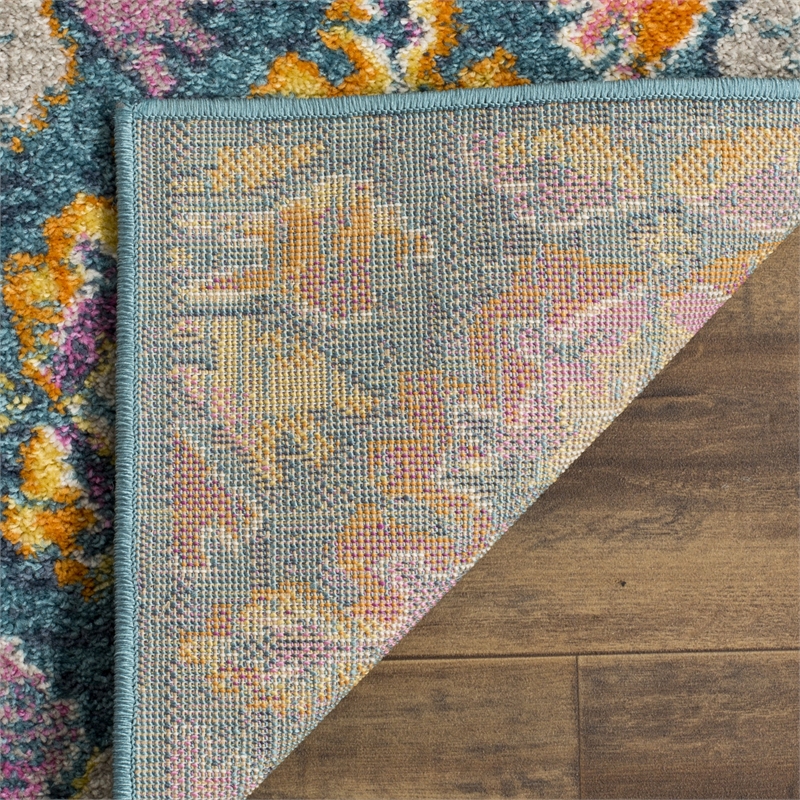 Safavieh Madison 10' x 14' Rug in Blue and Orange