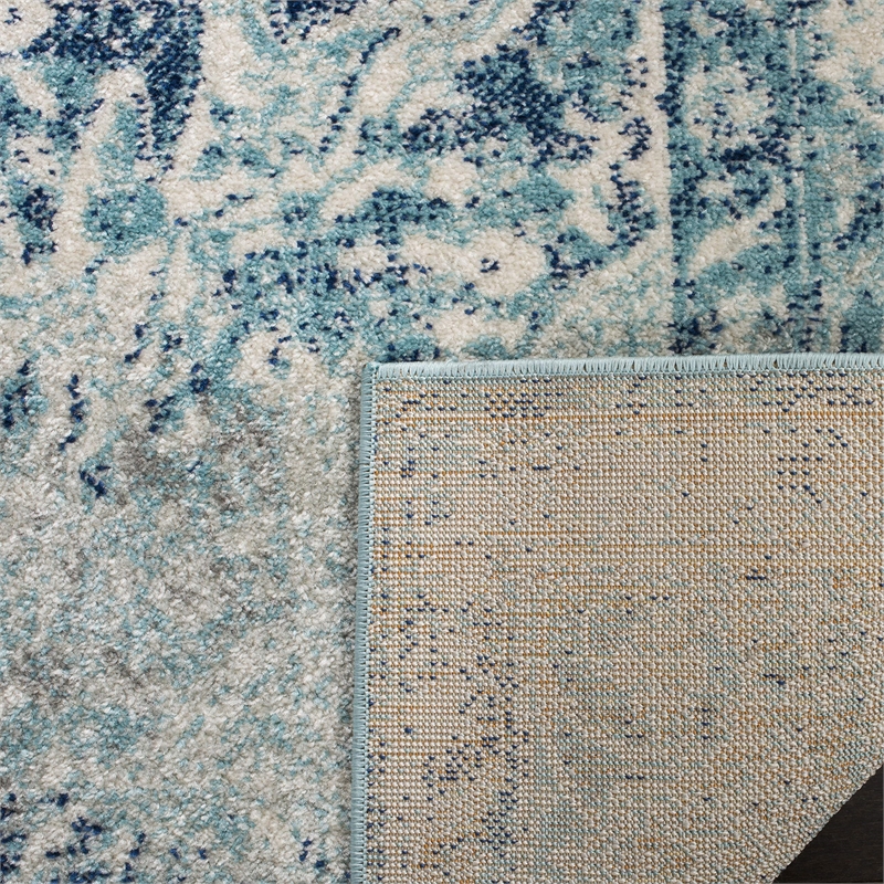 Safavieh Madison 10' x 14' Rug in Ivory and Blue