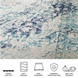 Safavieh Madison 12' x 15' Rug in Ivory and Blue
