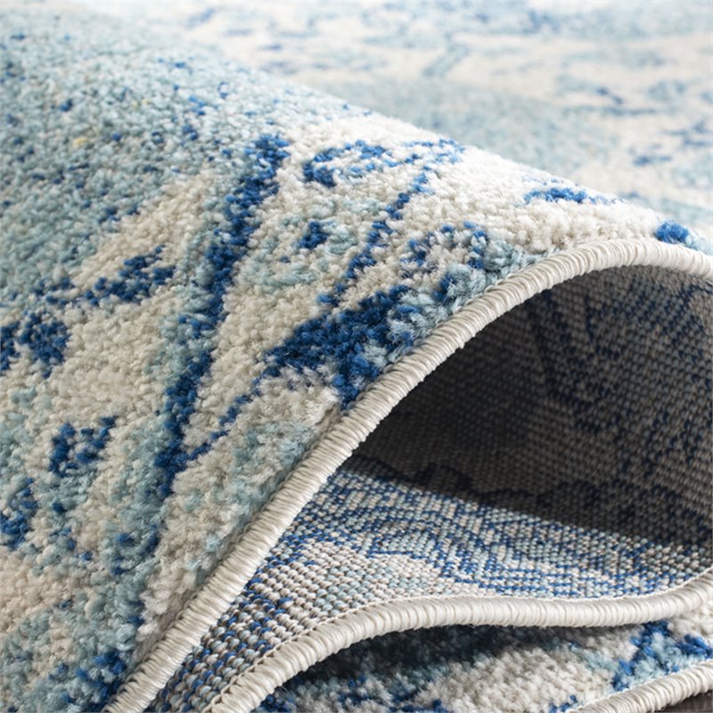 Safavieh Madison 9' x 12' Rug in Ivory and Turquoise