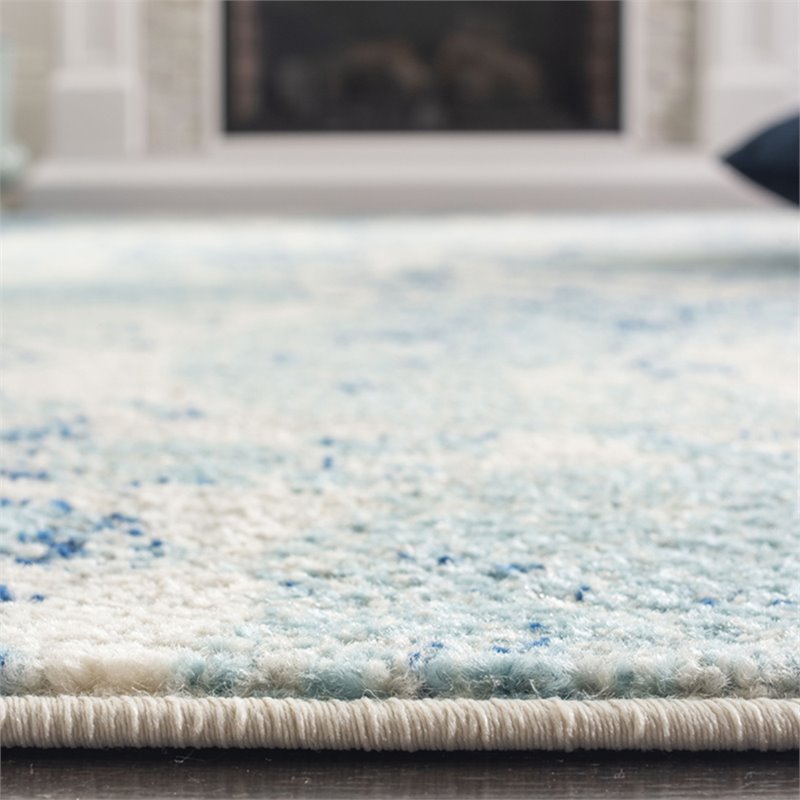 Safavieh Madison 9' x 12' Rug in Ivory and Turquoise