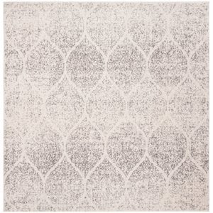 Safavieh Madison 6'7&quot Square Rug in Ivory and Silver