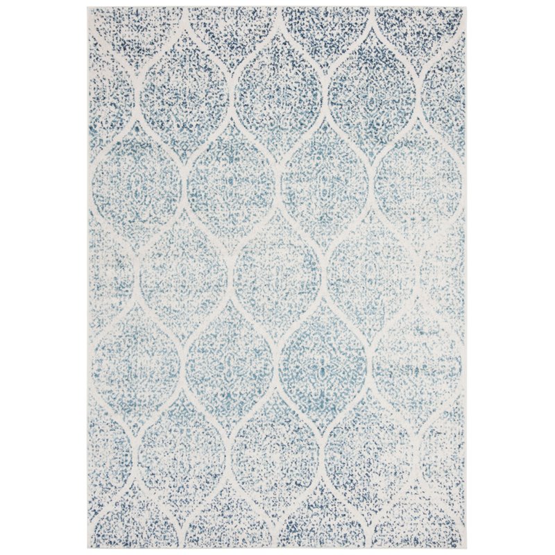 Safavieh Madison 4' x 6' Rug in Turquoise and Ivory