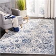 Safavieh Madison 4' x 6' Rug in White and Royal Blue