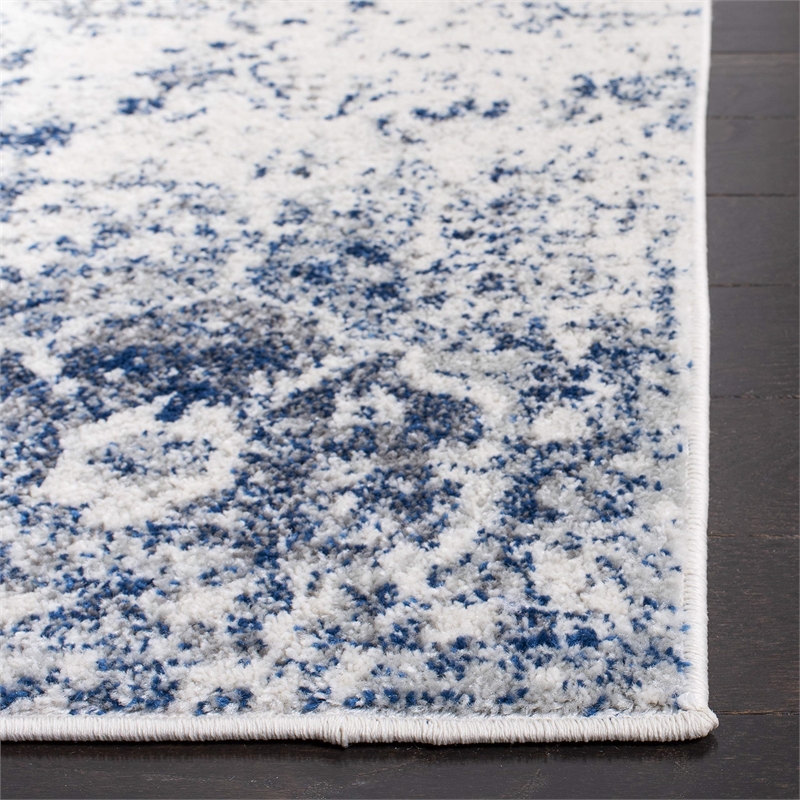 Safavieh Madison 9' x 12' Rug in White and Royal Blue