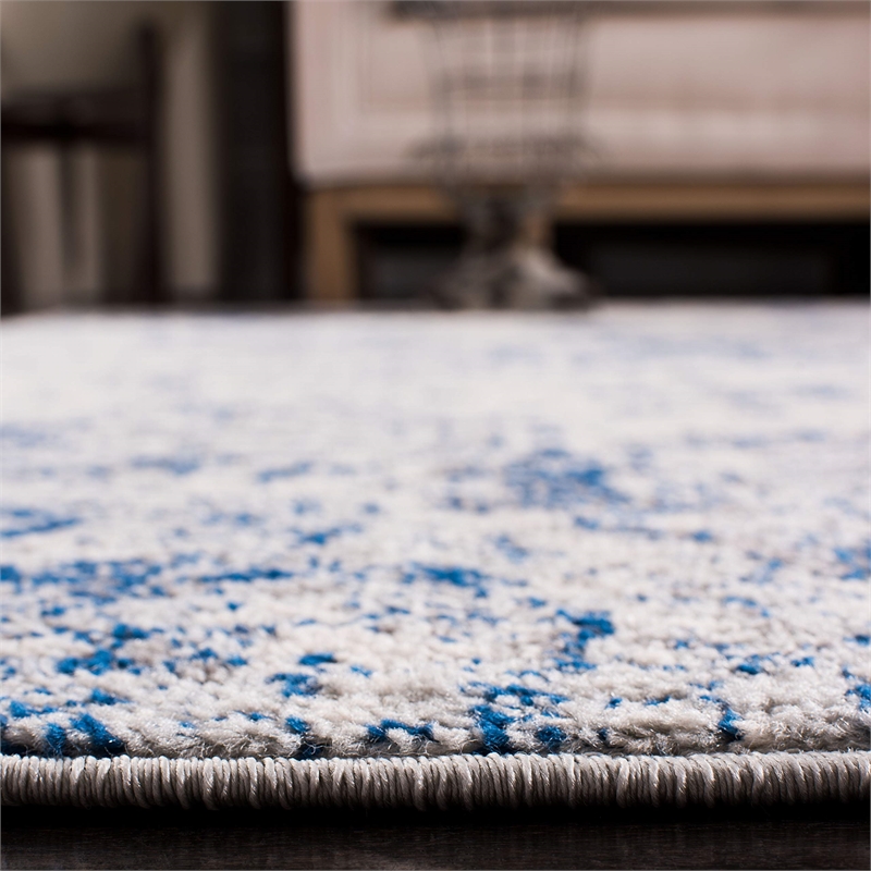 Safavieh Madison 9' x 12' Rug in White and Royal Blue