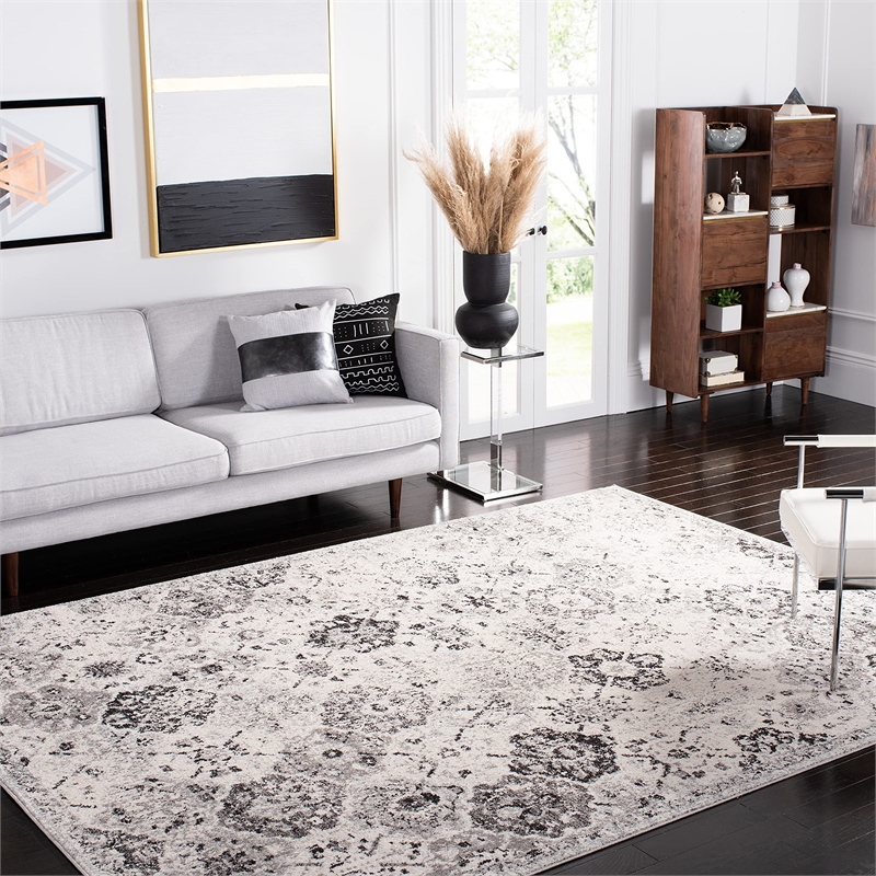 Safavieh Madison 9' x 12' Rug in Black and Gray