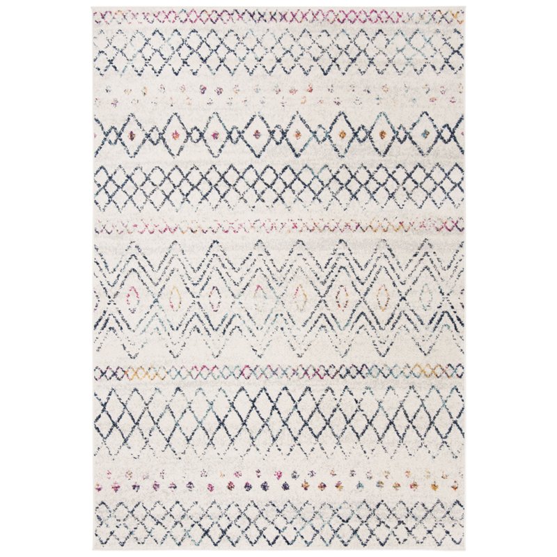 Safavieh Madison 4' x 6' Rug in Ivory and Navy