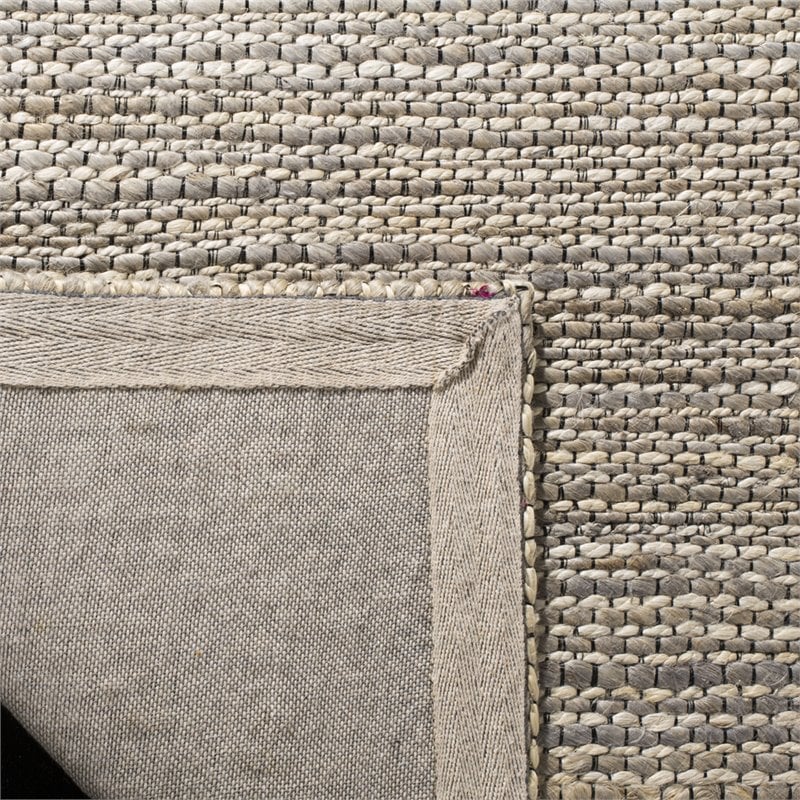 Safavieh Marbella 10' x 14' Hand Loomed Jute Rug in Light Gray
