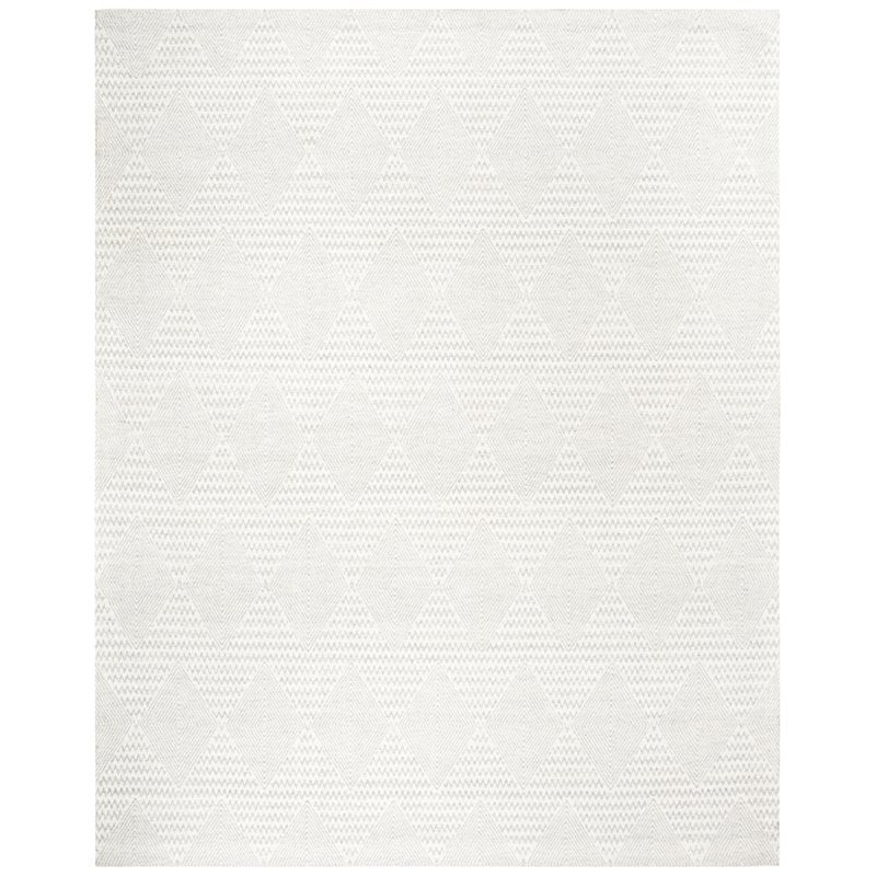 Safavieh Marbella 9' x 12' Hand Loomed Rug in Silver and Ivory