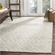 Safavieh Marbella 9' x 12' Hand Loomed Wool Rug in Brown and Ivory