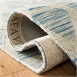 Safavieh Marbella 9' x 12' Hand Loomed Wool Rug in Dark Blue and Ivory