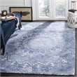 Safavieh Marquee 8' x 10' Hand Tufted Wool Rug in Blue and Ivory