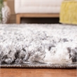 Safavieh Melrose 4' x 6' Shag Rug in Dark Gray and Ivory