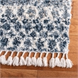 Safavieh Melrose 4' x 6' Shag Rug in Navy and Ivory