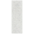 Safavieh Micro-Loop 4' x 6' Hand Tufted Wool Rug in Gray and Ivory