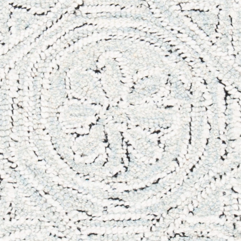 Safavieh Micro-Loop 4' x 6' Hand Tufted Wool Rug in Gray and Ivory