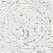 Safavieh Micro-Loop 4' x 6' Hand Tufted Wool Rug in Gray and Ivory
