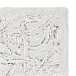 Safavieh Micro-Loop 8' x 10' Hand Tufted Wool Rug in Gray and Ivory