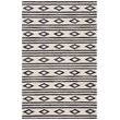Safavieh Micro-Loop 4' x 6' Hand Tufted Wool Rug in Ivory and Charcoal