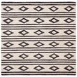 Safavieh Micro-Loop 5' Square Hand Tufted Wool Rug in Ivory