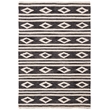 Safavieh Micro-Loop 4' x 6' Hand Tufted Wool Rug in Charcoal and Ivory