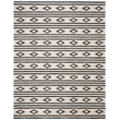 Safavieh Micro-Loop 5' x 8' Hand Tufted Wool Rug in Charcoal and Ivory