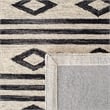 Safavieh Micro-Loop 5' Square Hand Tufted Wool Rug in Charcoal