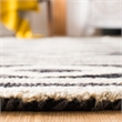 Safavieh Micro-Loop 8' x 10' Hand Tufted Wool Rug in Charcoal