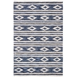 Safavieh Micro-Loop 4' x 6' Hand Tufted Wool Rug in Navy and Ivory