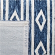 Safavieh Micro-Loop 5' x 8' Hand Tufted Wool Rug in Navy and Ivory
