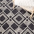 Safavieh Micro-Loop 4' x 6' Hand Tufted Wool Rug in Charcoal and Ivory