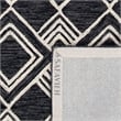 Safavieh Micro-Loop 4' x 6' Hand Tufted Wool Rug in Charcoal and Ivory
