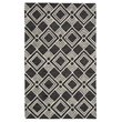 Safavieh Micro-Loop 4' x 6' Hand Tufted Wool Rug in Charcoal and Ivory