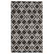 Safavieh Micro-Loop 5' x 8' Hand Tufted Wool Rug in Charcoal and Ivory