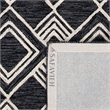 Safavieh Micro-Loop 5' Round Hand Tufted Wool Rug in Charcoal