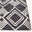 Safavieh Micro-Loop 8' x 10' Hand Tufted Wool Rug in Charcoal