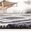 Safavieh Micro-Loop 8' x 10' Hand Tufted Wool Rug in Charcoal