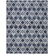 Safavieh Micro-Loop 8' x 10' Hand Tufted Wool Rug in Navy and Ivory