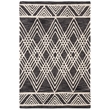 Safavieh Micro-Loop 4' x 6' Hand Tufted Wool Rug in Charcoal and Ivory