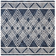 Safavieh Micro-Loop 5' Square Hand Tufted Wool Rug in Charcoal