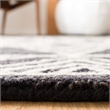 Safavieh Micro-Loop 8' x 10' Hand Tufted Wool Rug in Charcoal