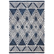 Safavieh Micro-Loop 4' x 6' Hand Tufted Wool Rug in Navy and Ivory