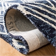 Safavieh Micro-Loop 4' x 6' Hand Tufted Wool Rug in Navy and Ivory