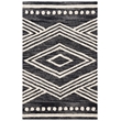 Safavieh Micro-Loop 5' x 8' Hand Tufted Wool Rug in Ivory and Navy