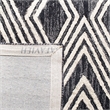 Safavieh Micro-Loop 5' x 8' Hand Tufted Wool Rug in Ivory and Navy