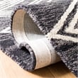 Safavieh Micro-Loop 4' x 6' Hand Tufted Wool Rug in Charcoal and Ivory