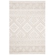 Safavieh Micro-Loop 4' x 6' Hand Tufted Wool Rug in Beige and Ivory