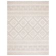 Safavieh Micro-Loop 8' x 10' Hand Tufted Wool Rug in Beige and Ivory