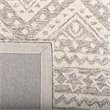 Safavieh Micro-Loop 4' x 6' Hand Tufted Wool Rug in Gray and Ivory